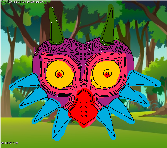 Coloriage Zelda Majora's Mask par un invit&eacute;