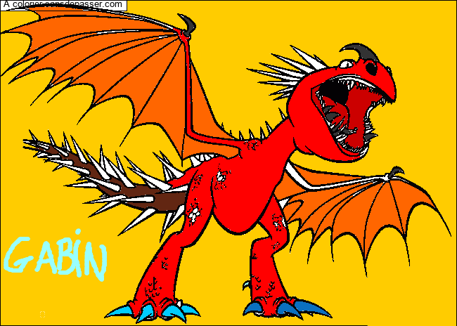 Coloriage Dragon par un invité