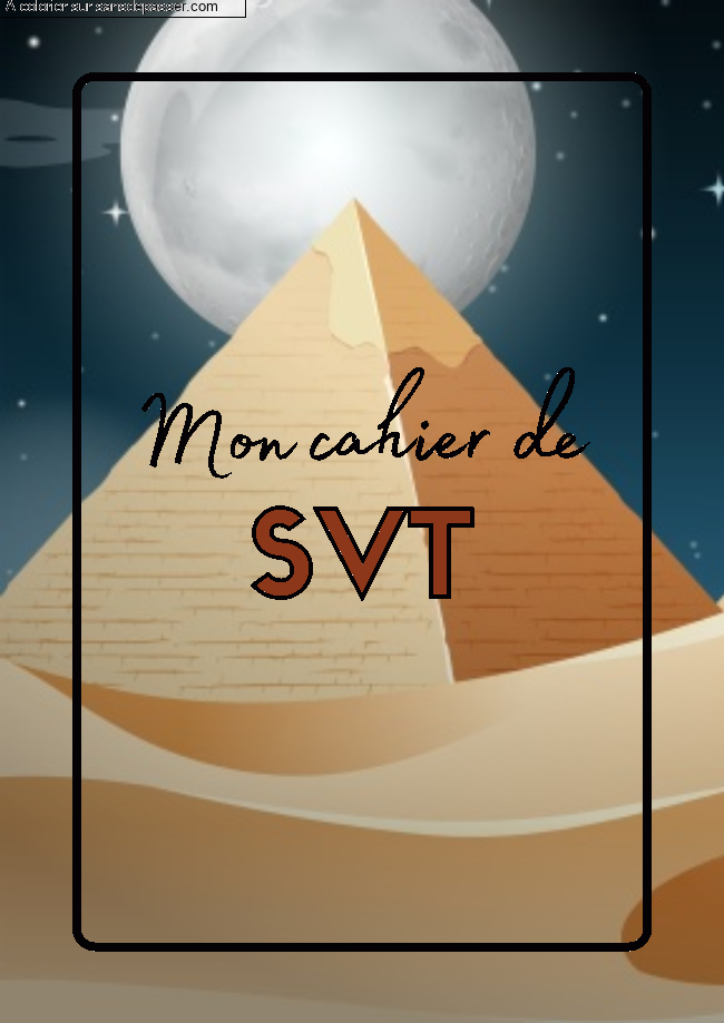 Page de Garde Cahier de SVT - Biologie par un invit&eacute;