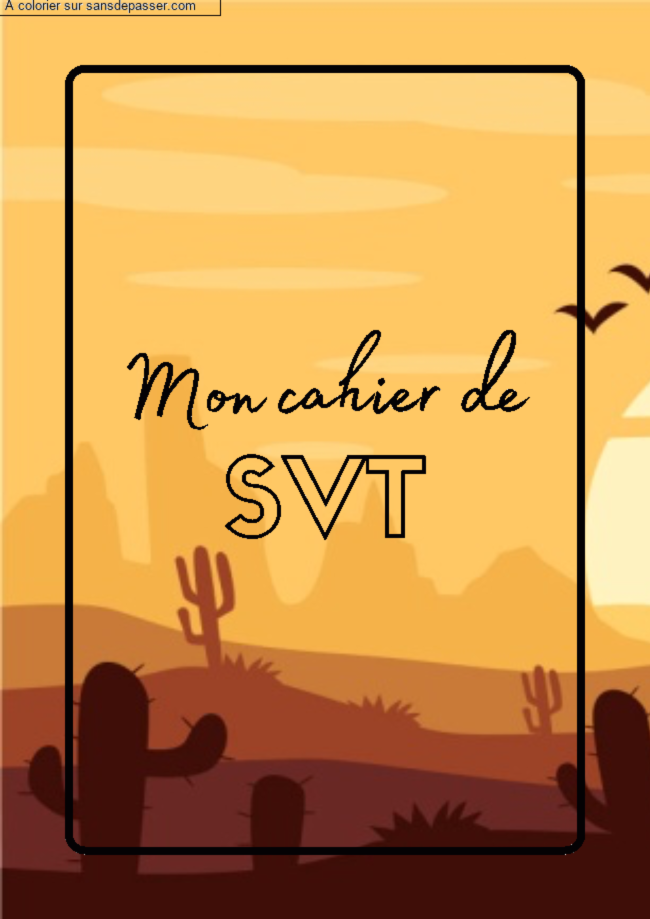 Page de Garde Cahier de SVT - Biologie par un invit&eacute;