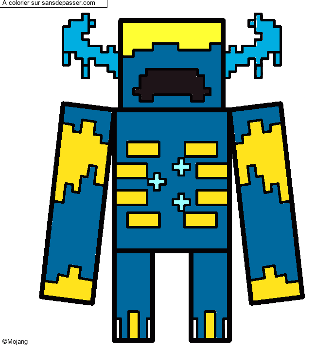 Warden Gardien Minecraft par un invit&eacute;