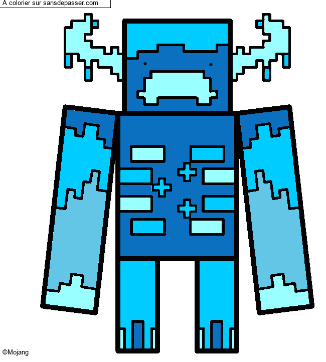 Warden Gardien Minecraft par un invit&eacute;