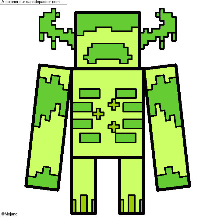 Warden Gardien Minecraft par un invit&eacute;