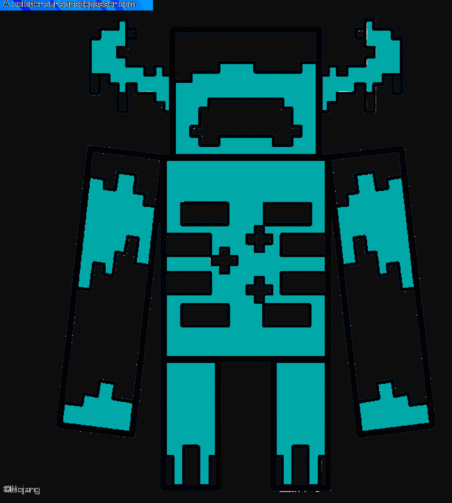 Warden Gardien Minecraft par un invit&eacute;