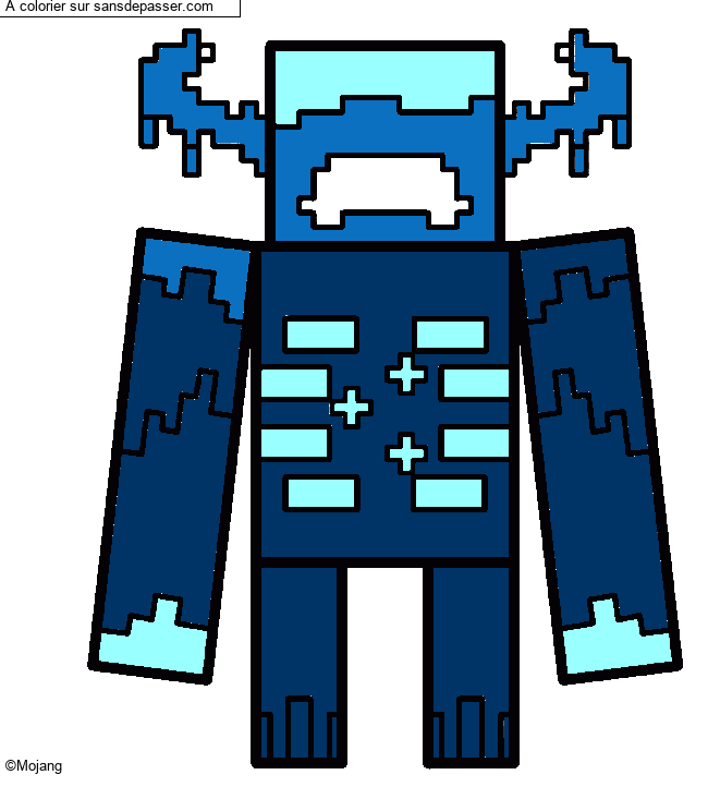 Warden Gardien Minecraft par un invit&eacute;