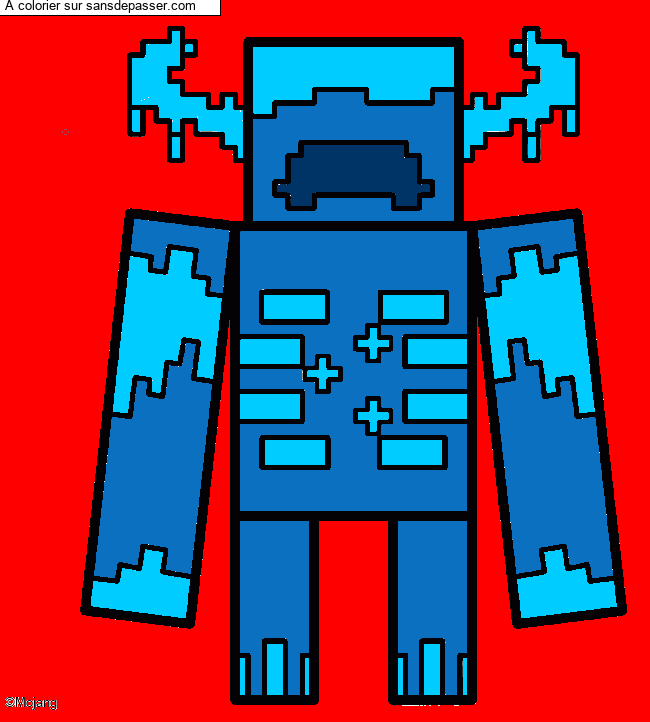Warden Gardien Minecraft par un invit&eacute;