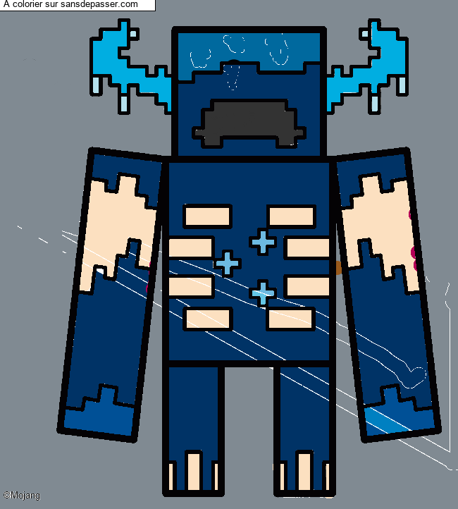 Warden Gardien Minecraft par un invit&eacute;