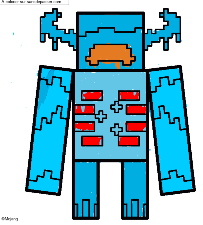Warden Gardien Minecraft par un invit&eacute;