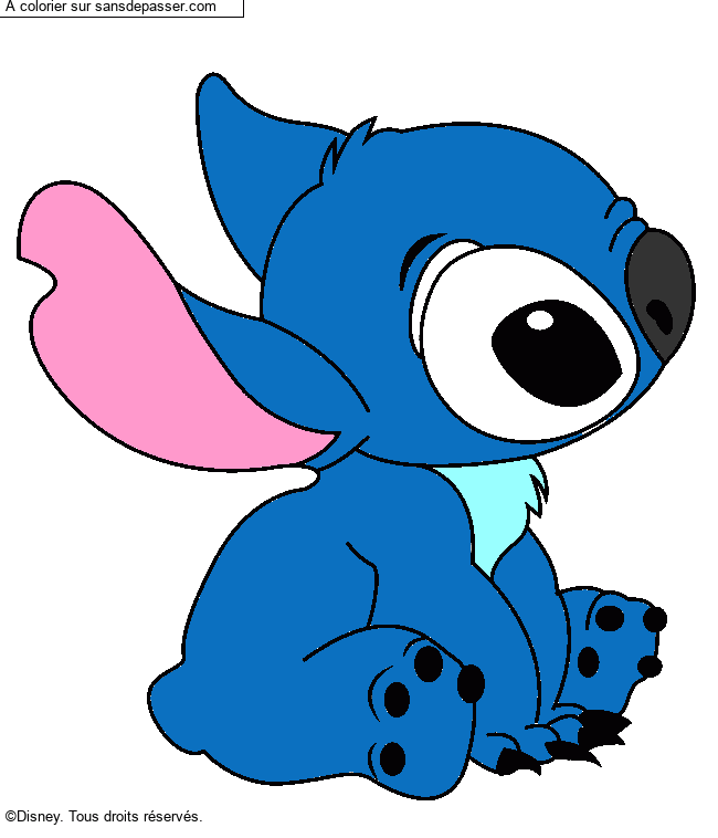 Stitch assis par un invit&eacute;