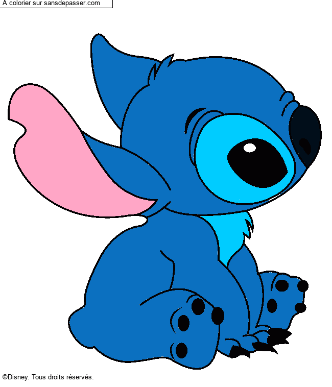 Stitch assis par un invit&eacute;