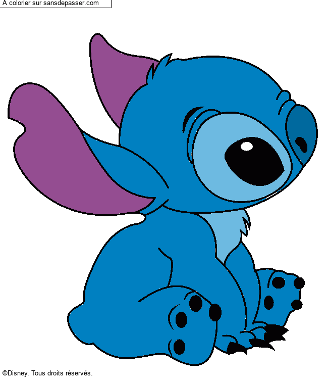 Stitch assis par un invit&eacute;