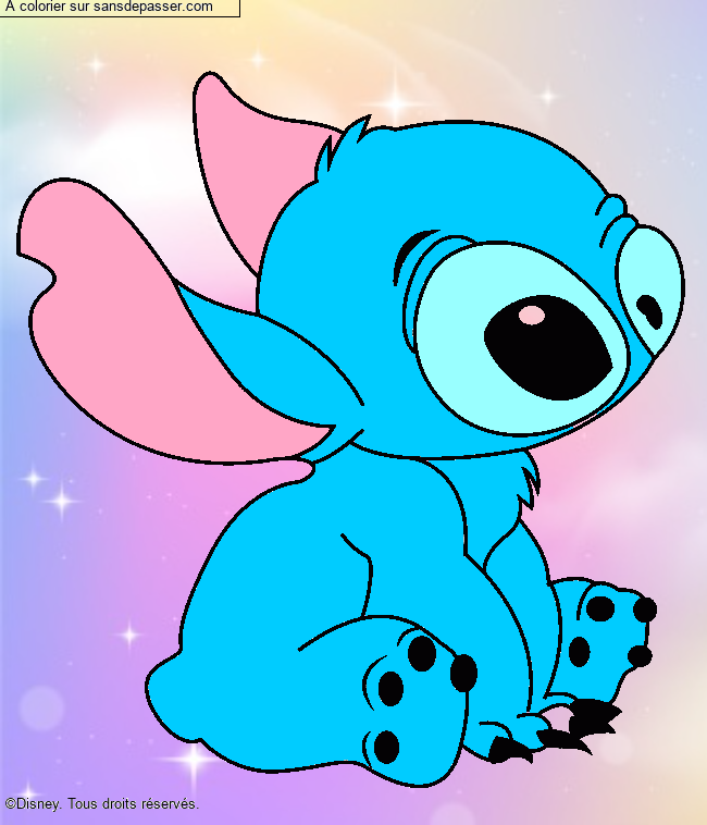 Stitch assis par LEANA