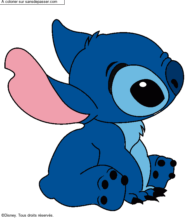Stitch assis par un invit&eacute;