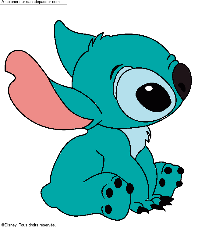 Stitch assis par un invit&eacute;