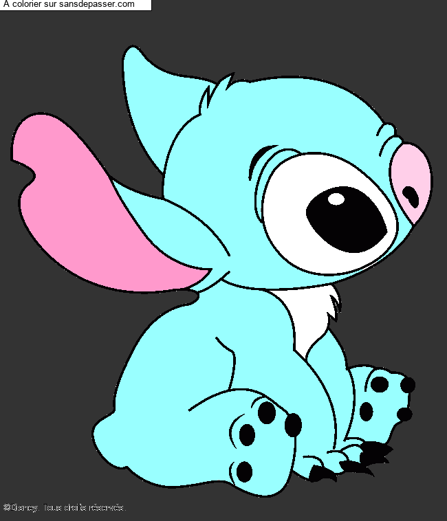 Stitch assis par un invit&eacute;