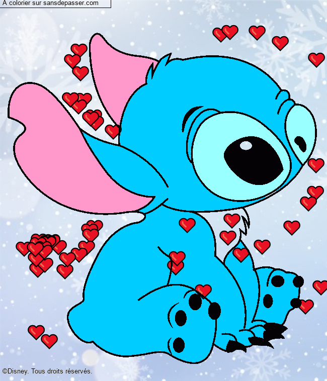 Stitch assis par un invit&eacute;