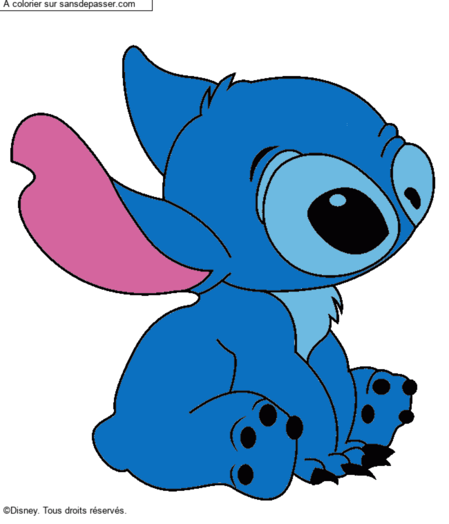 Stitch assis par un invit&eacute;