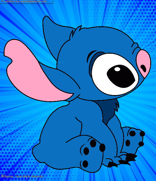 Stitch assis par Kayano