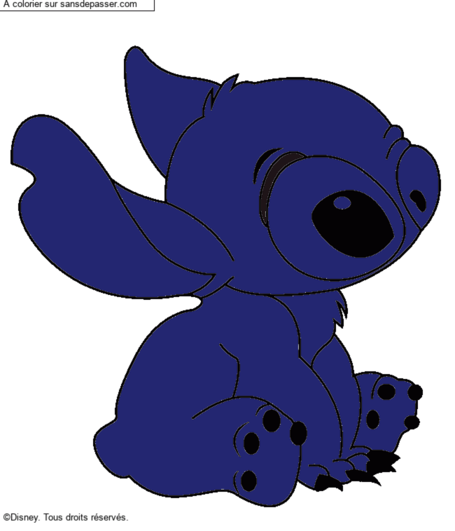 Stitch assis par un invit&eacute;