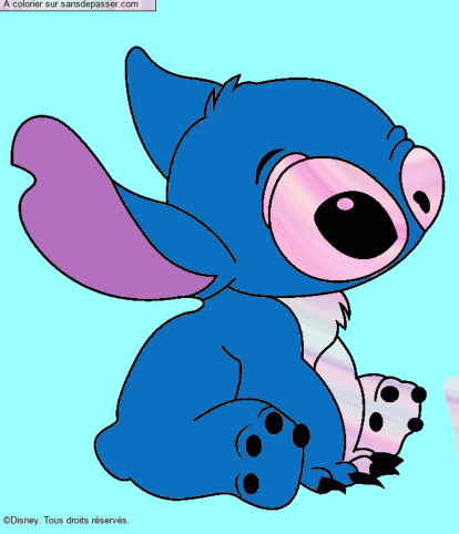 Stitch assis par un invit&eacute;