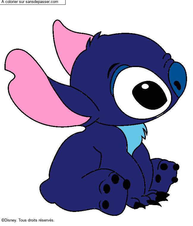 Stitch assis par un invit&eacute;