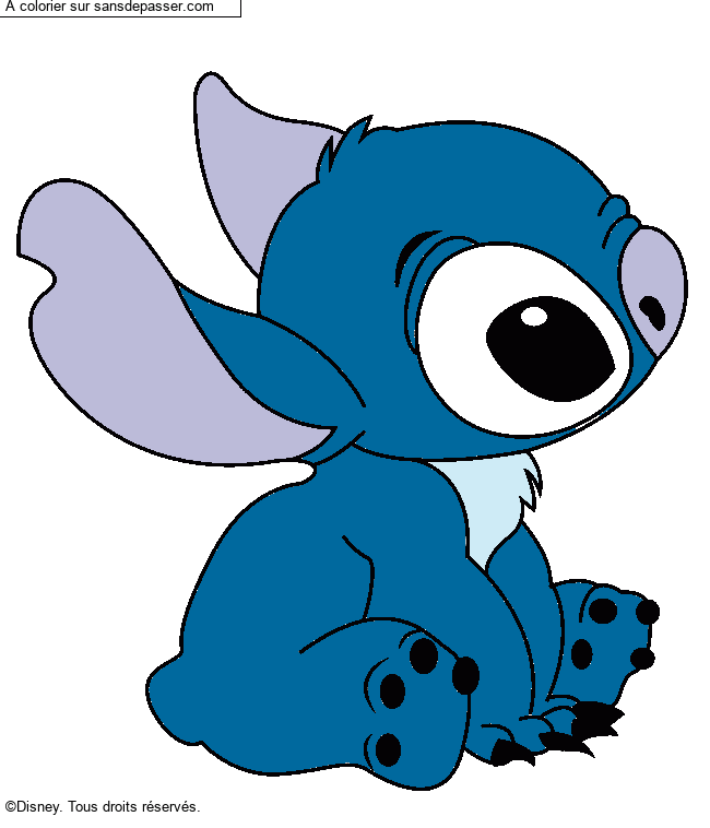 Stitch assis par un invit&eacute;