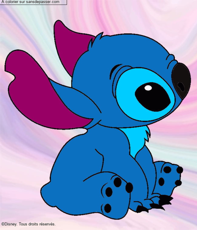 Stitch assis par un invit&eacute;