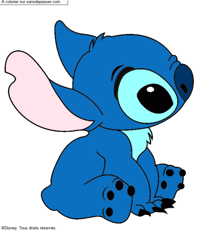 Stitch assis par un invit&eacute;