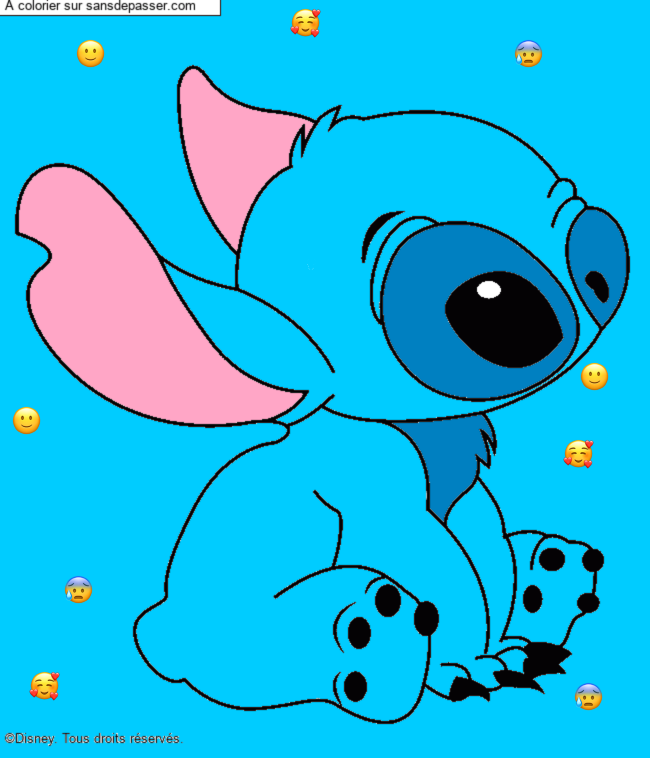 Stitch assis par un invit&eacute;