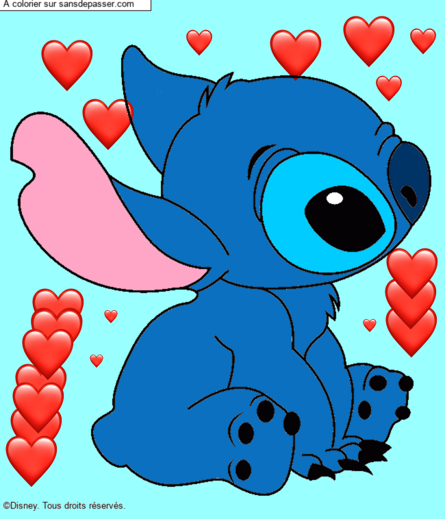 Stitch assis par un invit&eacute;