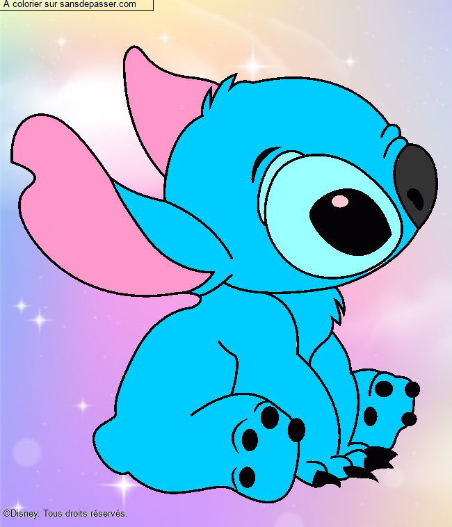 Stitch assis par un invit&eacute;