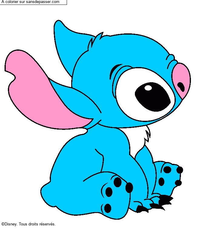 Stitch assis par un invit&eacute;