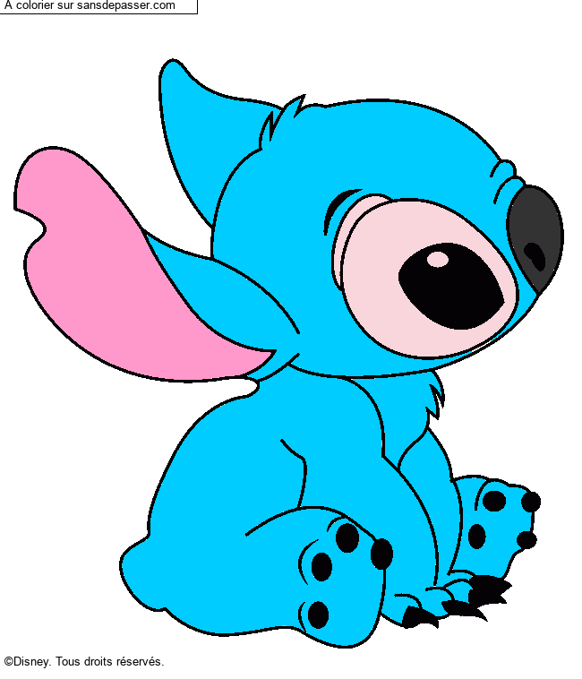 Stitch assis par un invit&eacute;