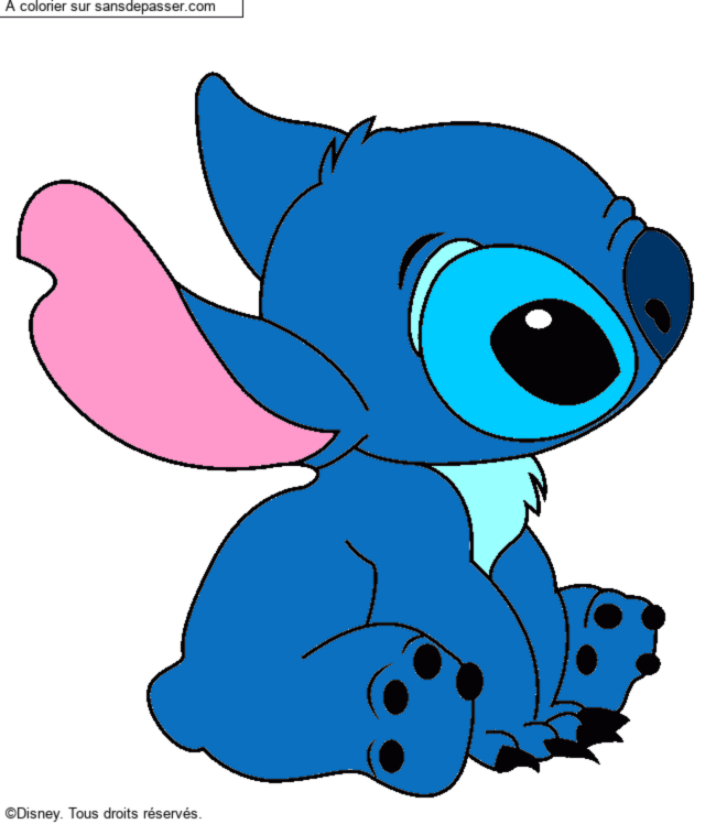 Stitch assis par un invit&eacute;