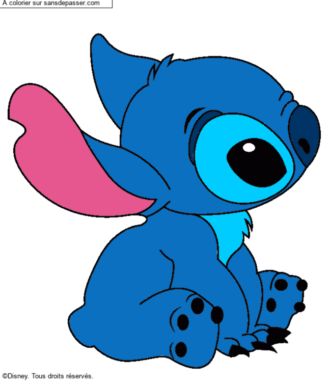 Stitch assis par un invit&eacute;