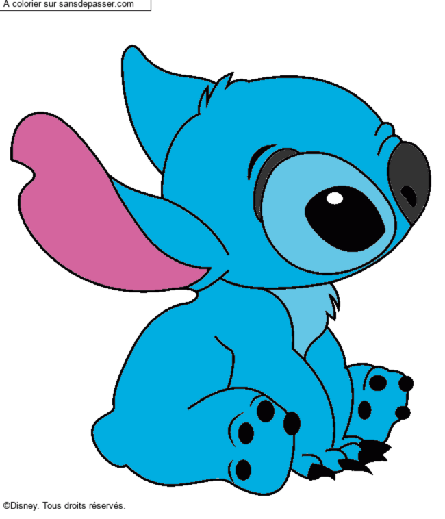 Stitch assis par un invit&eacute;