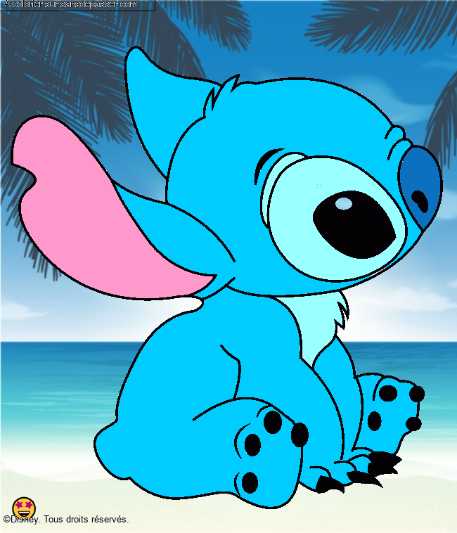 Stitch assis par un invit&eacute;