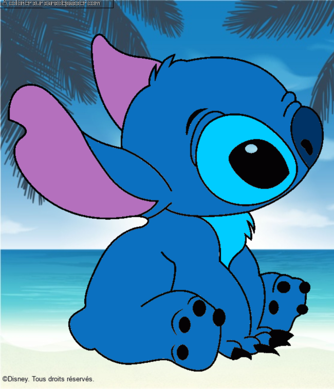 Stitch assis par un invit&eacute;
