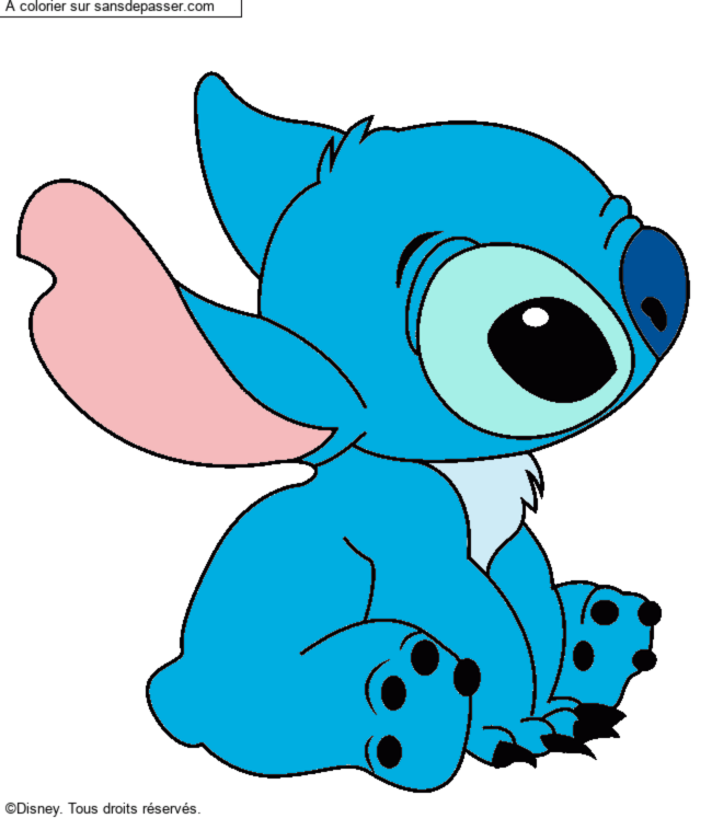 Stitch assis par un invit&eacute;