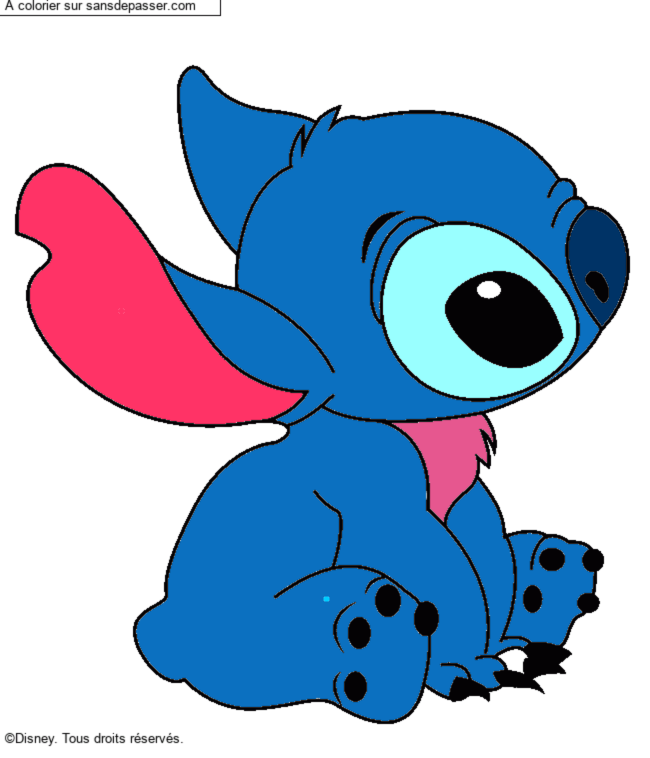 Stitch assis par un invit&eacute;