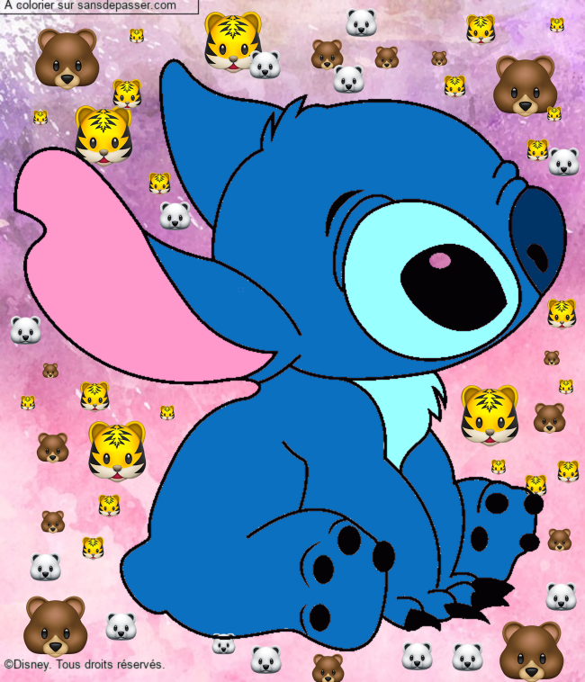 Stitch assis par un invit&eacute;
