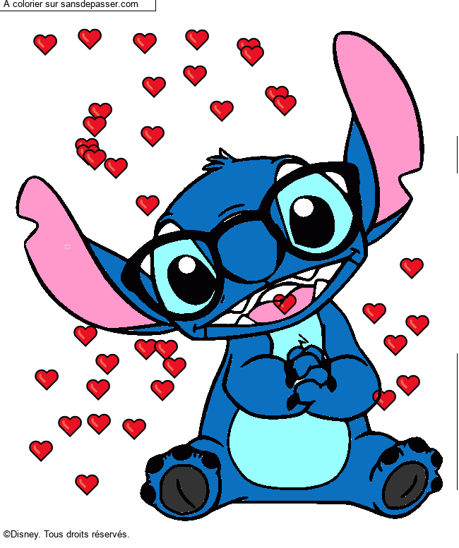 Stitch avec des lunettes par many