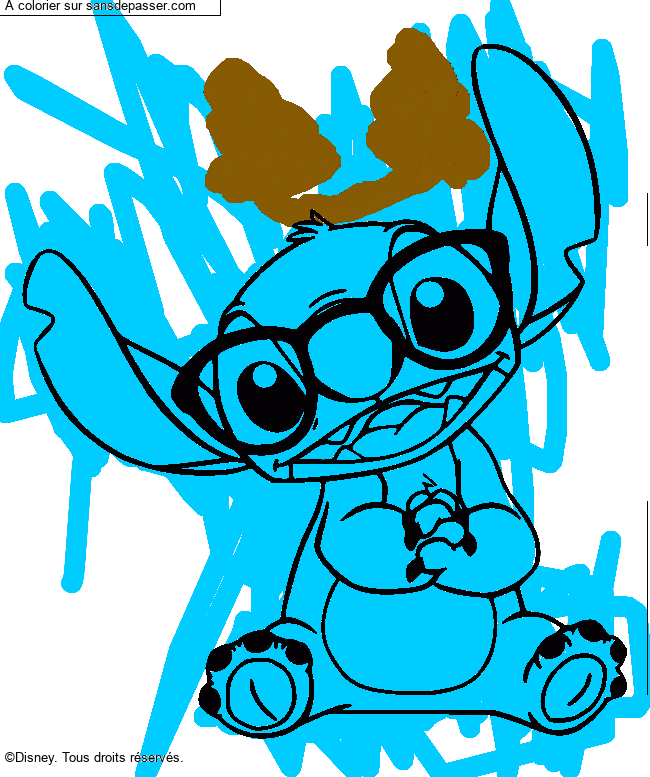 Stitch avec des lunettes par slay