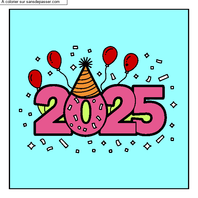 Bonne ann&eacute;e 2025 par oiseau