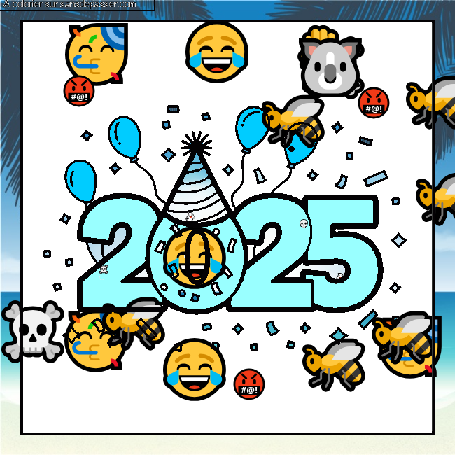 Bonne ann&eacute;e 2025 par kellychouchou