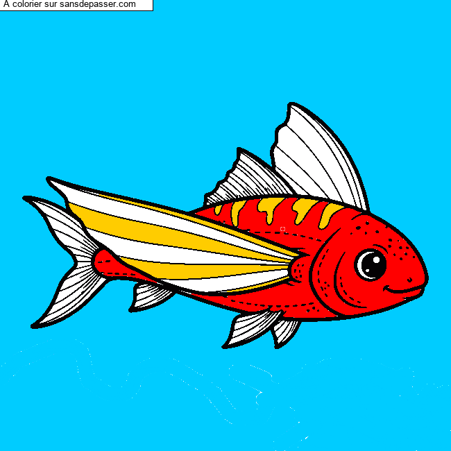 Coloriage Poisson d'avril ! par un invit&eacute;