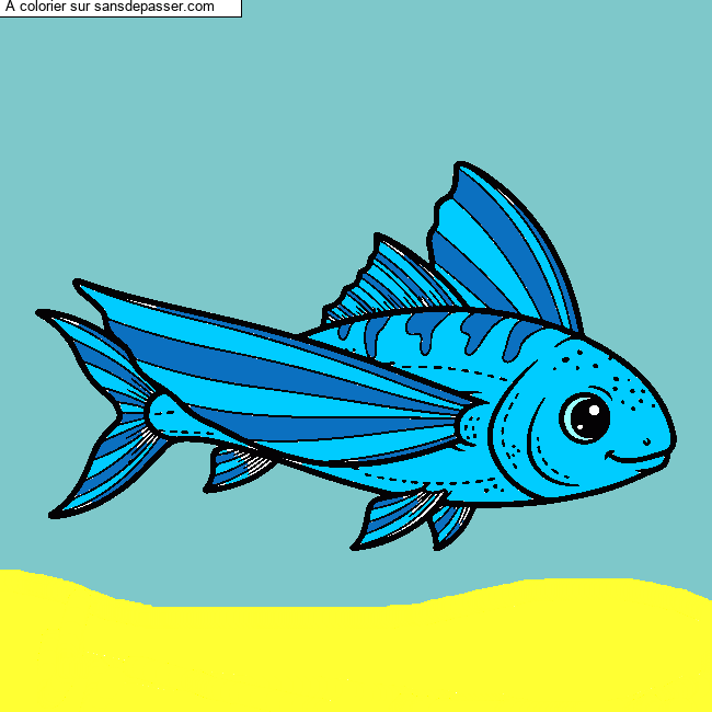 Coloriage Poisson d'avril ! par un invit&eacute;