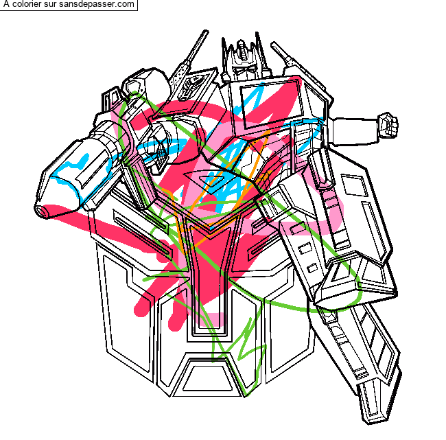 Coloriage Transformers par un invité