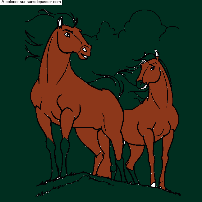 Chevaux au vent par LEANA