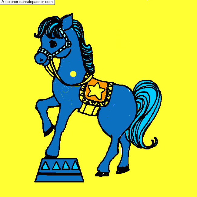 Cheval de cirque par un invit&eacute;